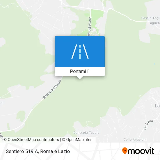 Mappa Sentiero 519 A