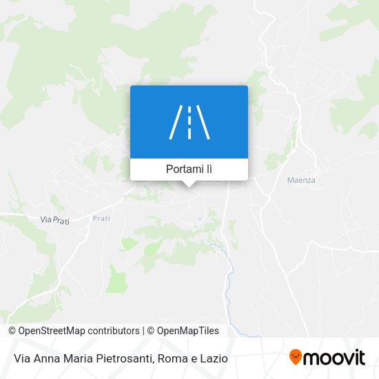 Mappa Via Anna Maria Pietrosanti