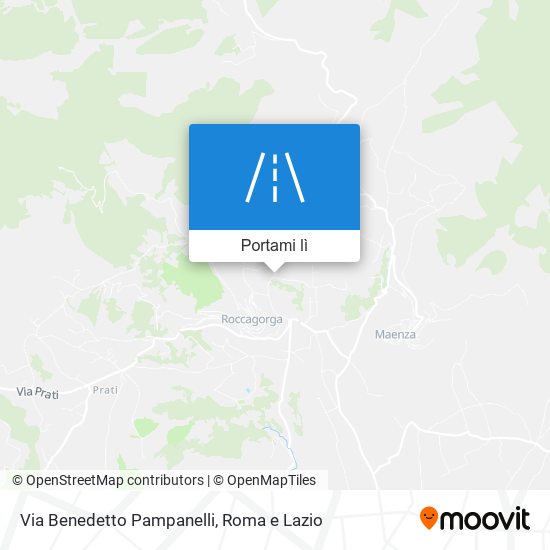 Mappa Via Benedetto Pampanelli
