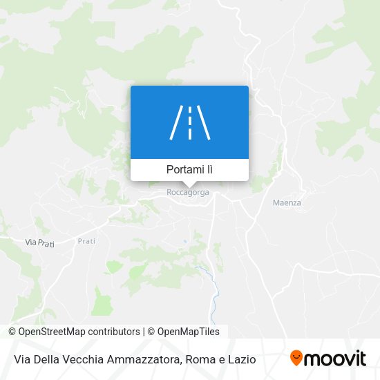 Mappa Via Della Vecchia Ammazzatora