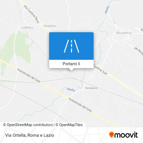 Mappa Via Ortella
