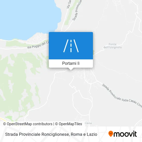 Mappa Strada Provinciale Ronciglionese