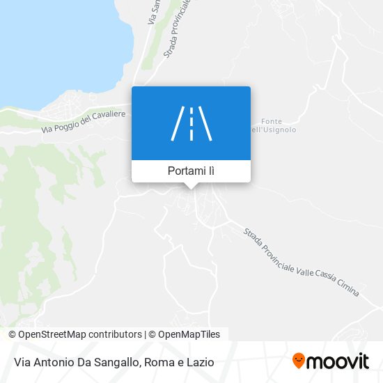 Mappa Via Antonio Da Sangallo