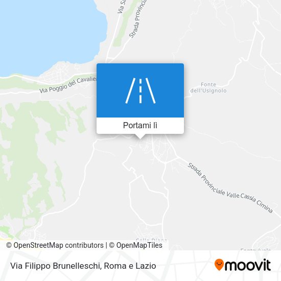 Mappa Via Filippo Brunelleschi