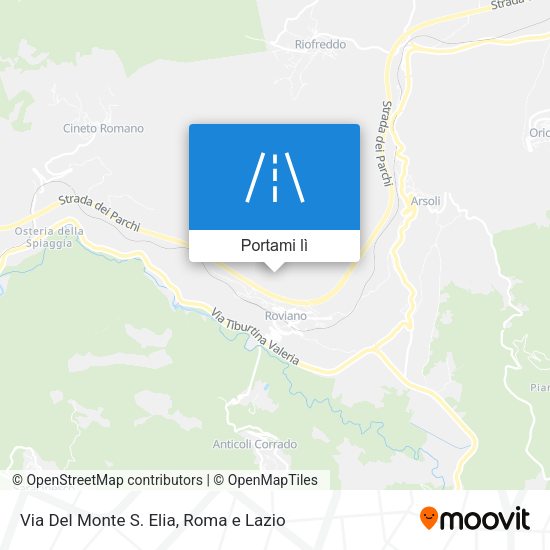 Mappa Via Del Monte S. Elia