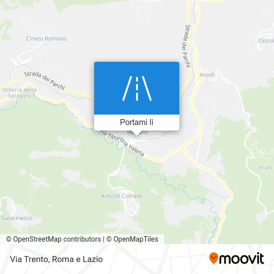 Mappa Via Trento