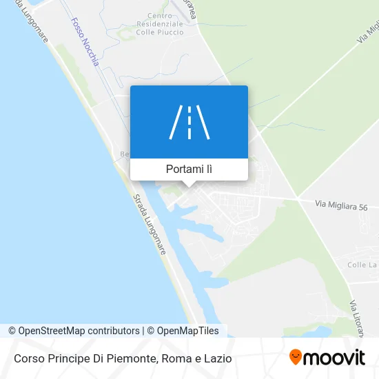 Mappa Corso Principe Di Piemonte