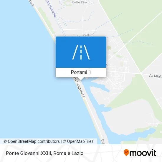Mappa Ponte Giovanni XXIII