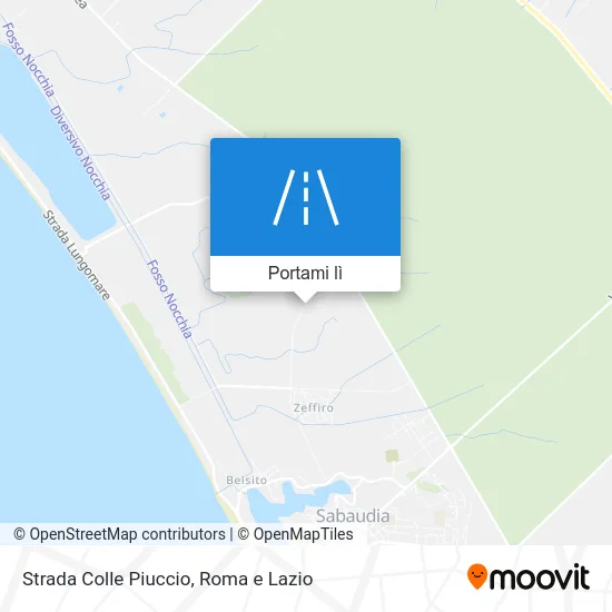 Mappa Strada Colle Piuccio