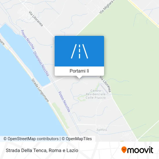 Mappa Strada Della Tenca
