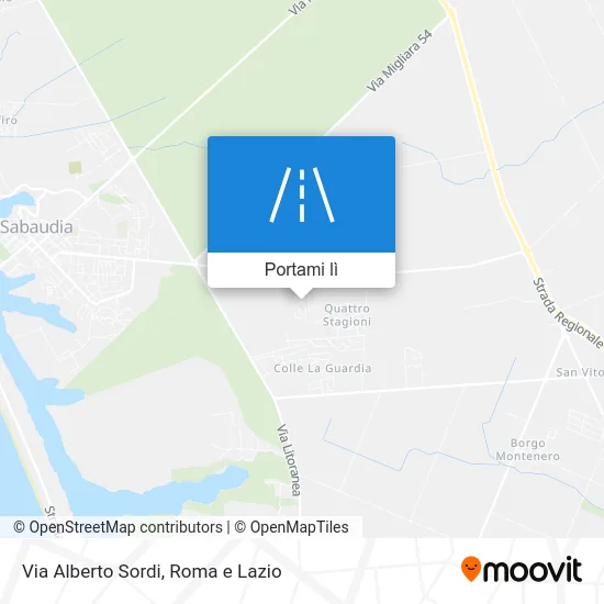 Mappa Via Alberto Sordi