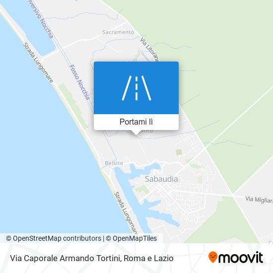 Mappa Via Caporale Armando Tortini