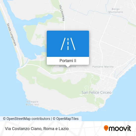 Mappa Via Costanzo Ciano