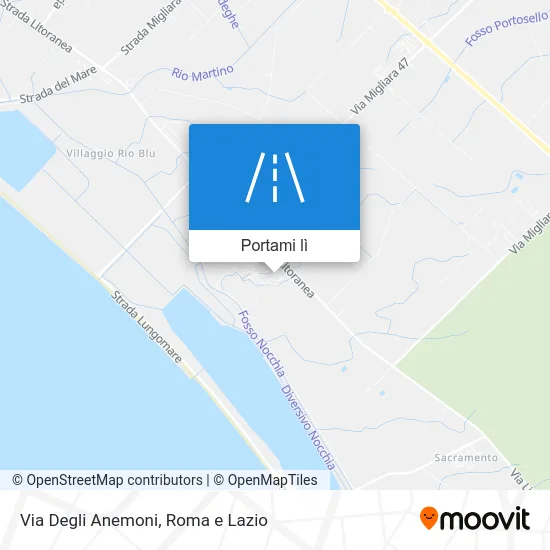 Mappa Via Degli Anemoni