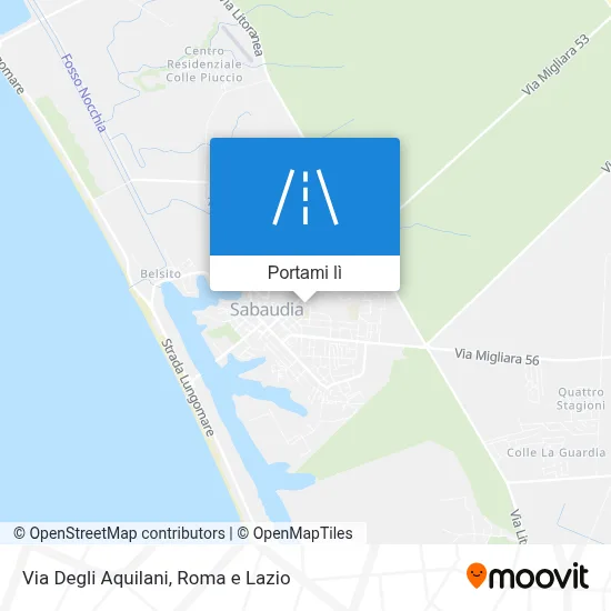 Mappa Via Degli Aquilani