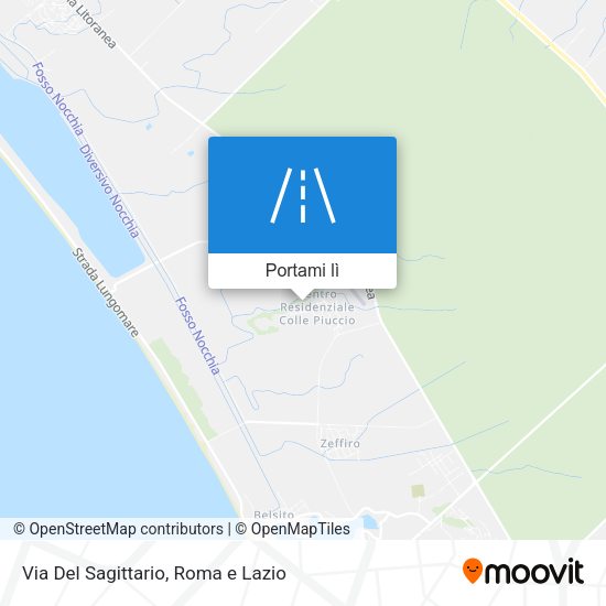 Mappa Via Del Sagittario