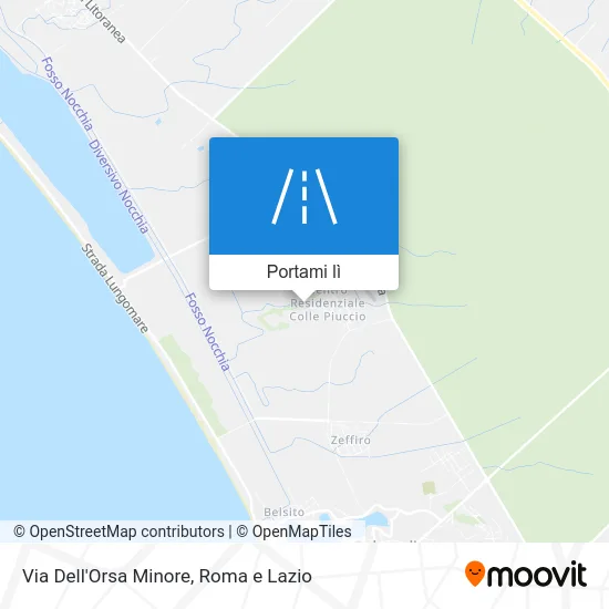 Mappa Via Dell'Orsa Minore