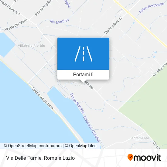 Mappa Via Delle Farnie