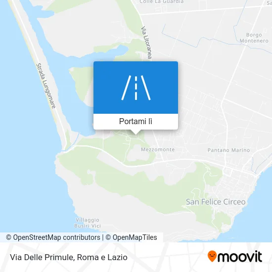 Mappa Via Delle Primule