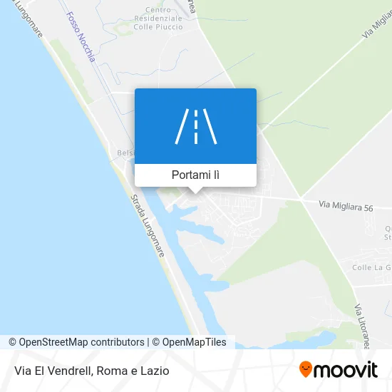 Mappa Via El Vendrell