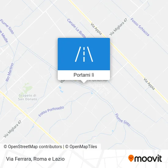 Mappa Via Ferrara