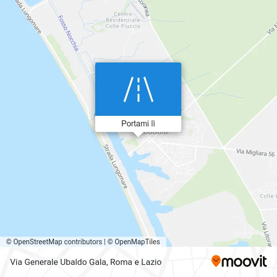 Mappa Via Generale Ubaldo Gala