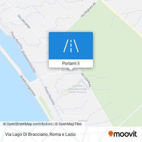 Mappa Via Lago Di Bracciano