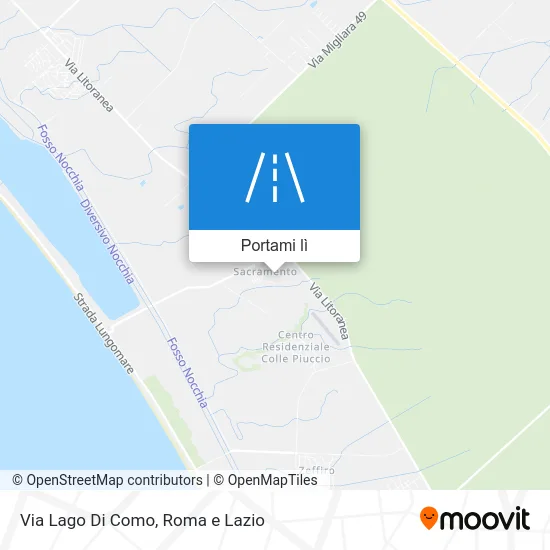 Mappa Via Lago Di Como