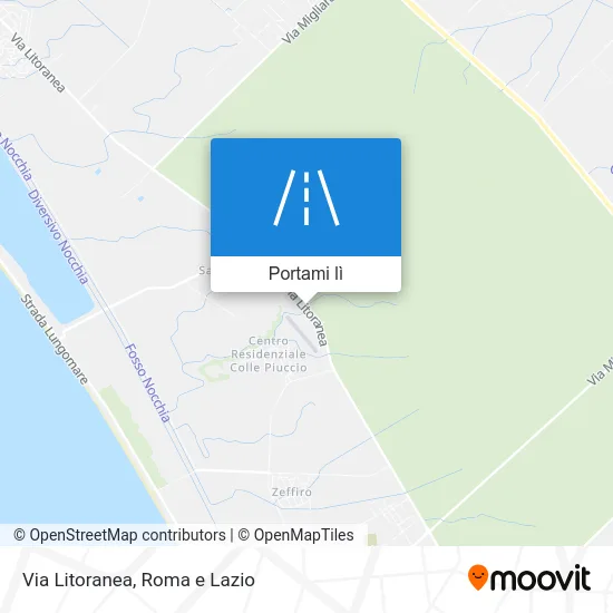 Mappa Via Litoranea