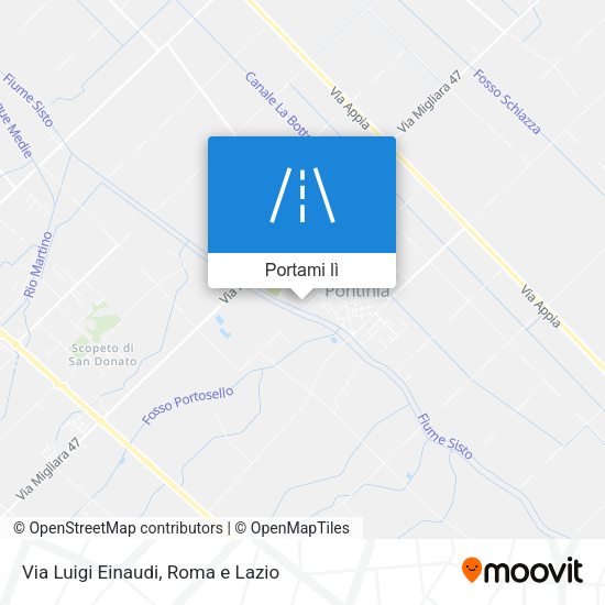 Mappa Via Luigi Einaudi