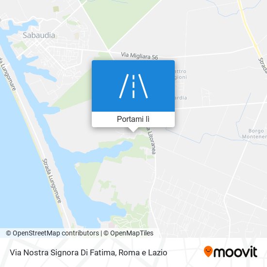 Mappa Via Nostra Signora Di Fatima