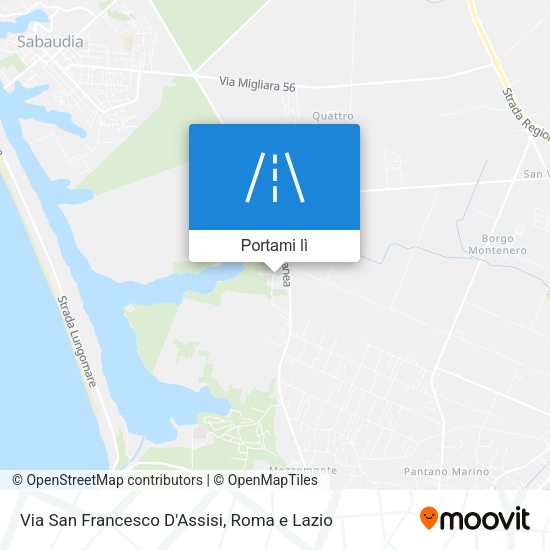 Mappa Via San Francesco D'Assisi