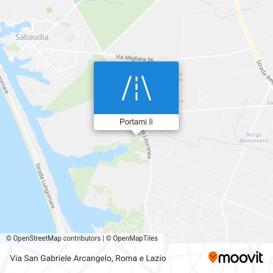 Mappa Via San Gabriele Arcangelo