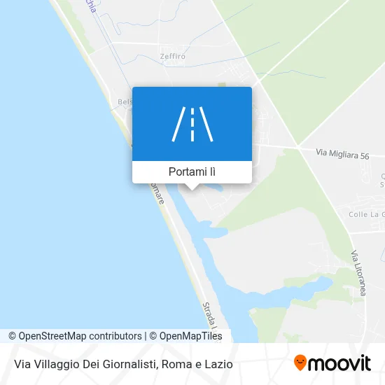 Mappa Via Villaggio Dei Giornalisti