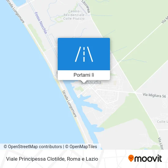 Mappa Viale Principessa Clotilde