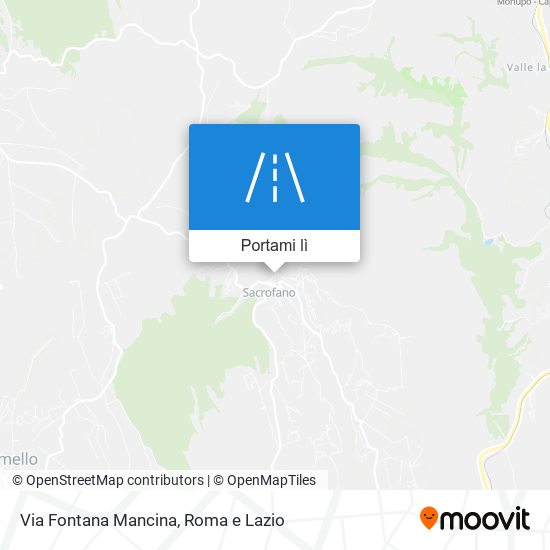 Mappa Via Fontana Mancina