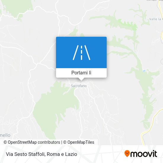 Mappa Via Sesto Staffoli