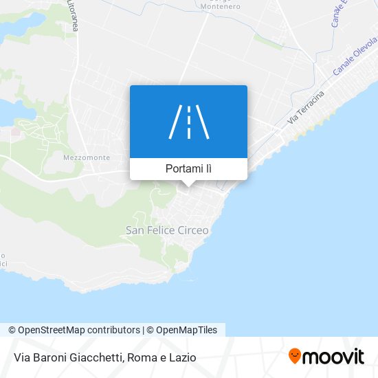 Mappa Via Baroni Giacchetti