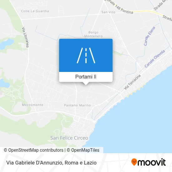 Mappa Via Gabriele D'Annunzio