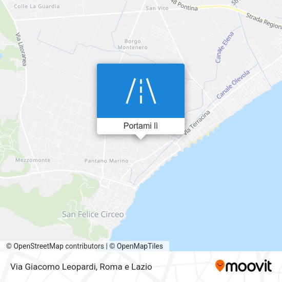 Mappa Via Giacomo Leopardi