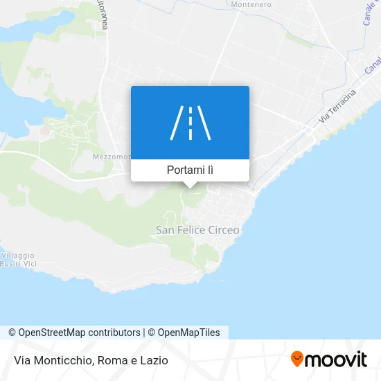 Mappa Via Monticchio