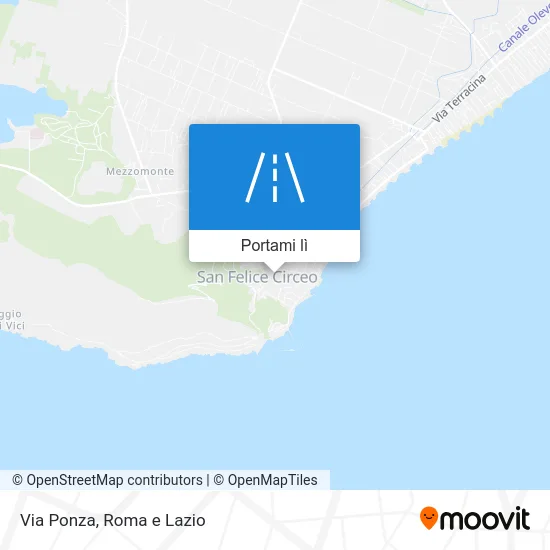 Mappa Via Ponza