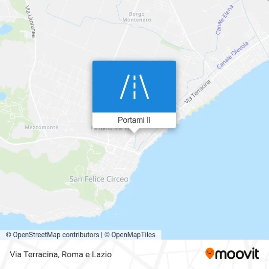 Mappa Via Terracina