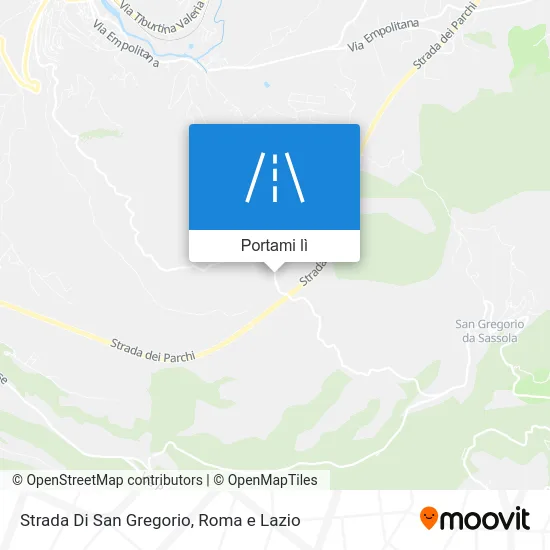 Mappa Strada Di San Gregorio