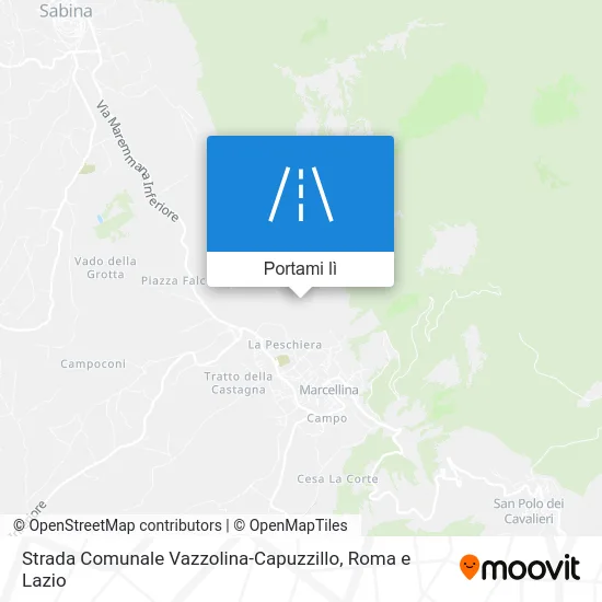 Mappa Strada Comunale Vazzolina-Capuzzillo