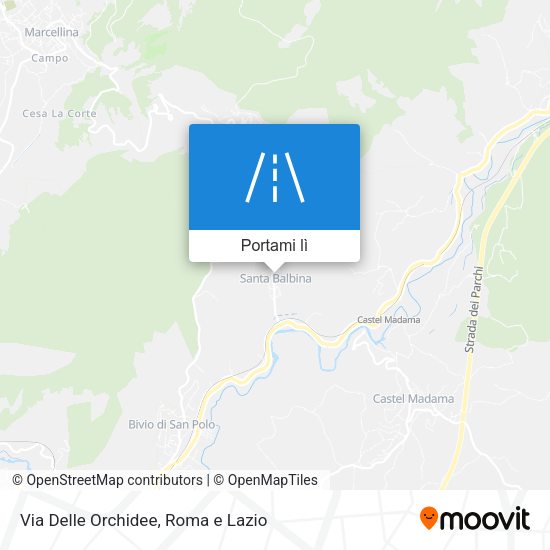 Mappa Via Delle Orchidee