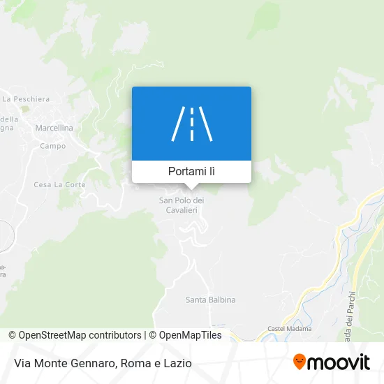 Mappa Via Monte Gennaro