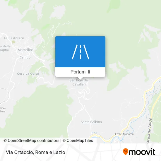 Mappa Via Ortaccio