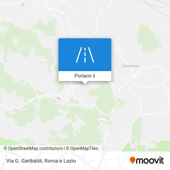 Mappa Via G. Garibaldi