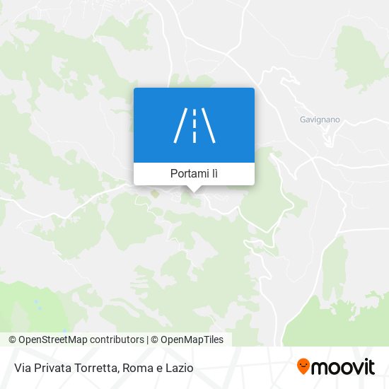 Mappa Via Privata Torretta
